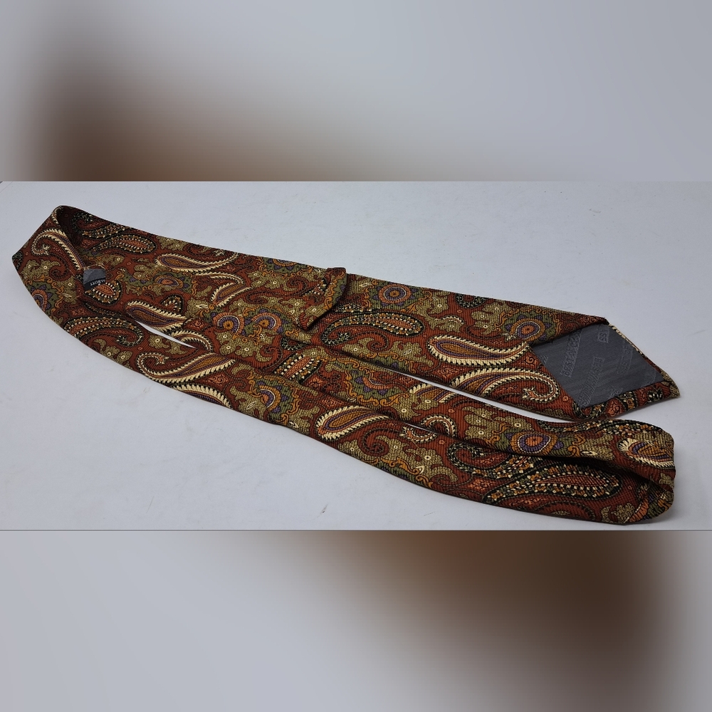 Robert Talbott Best of Class Men's Tie Ancient Madder Paisley Hand Sewn USA 59" - Picture 13 of 14